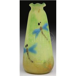 SCHNEIDER DRAGONFLY VASE.