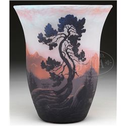MULLER FRES LUNEVILLE FRENCH CAMEO VASE.