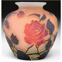 MULLER ROSE VASE.