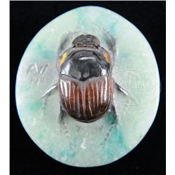 A. WALTER PATE DE VERRE PAPERWEIGHT.
