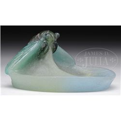 A. WALTER NANCY PATE DE VERRE TRAY.