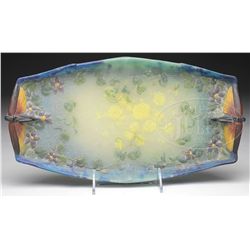 A. WALTER NANCY PATE DE VERRE TRAY.