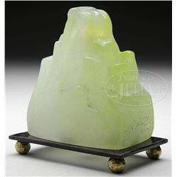 A. WALTER NANCY PATE DE VERRE ICEBERG NIGHT LIGHT.