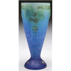 A. WALTER PATE DE VERRE VASE.