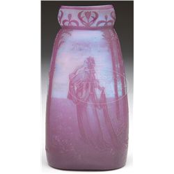 DEVEZ FRENCH CAMEO VASE.
