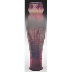 DEVEZ FRENCH CAMEO VASE.