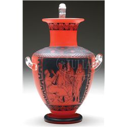 ACID CUTBACK ART GLASS EWER.