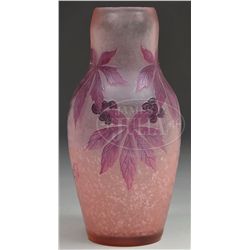 LEGRAS FRENCH CAMEO VASE.