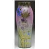 Image 1 : FLORAL DECORATED VASE.