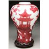 Image 2 : PEKING CAMEO GLASS VASE.
