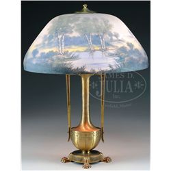 MOE BRIDGES SCENIC TABLE LAMP.