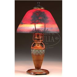 MOE BRIDGES BOUDOIR LAMP.
