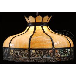 HANGING BENT PANEL LAMP.