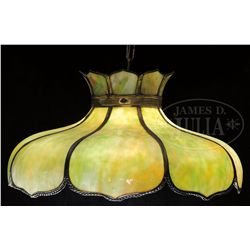 BENT PANEL HANGING LAMP.