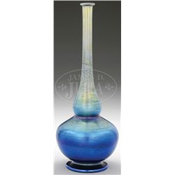 TIFFANY BLUE FAVRILE VASE.