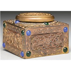TIFFANY STUDIOS NINTH CENTURY INKWELL.