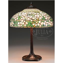 TIFFANY STUDIOS DOGWOOD TABLE LAMP.