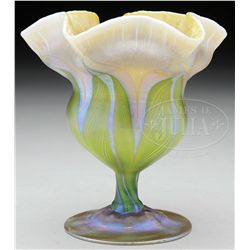 TIFFANY STUDIOS FLOWER FORM VASE.