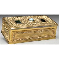 TIFFANY STUDIOS BYZANTINE STAMP BOX.
