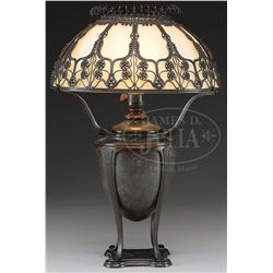 TIFFANY STUDIOS MOORISH TABLE LAMP.