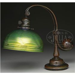TIFFANY STUDIOS COUNTERBALANCE DESK LAMP.
