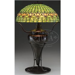 TIFFANY STUDIOS POMEGRANATE TABLE LAMP.