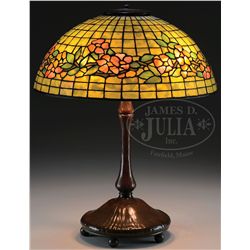 TIFFANY STUDIOS LEADED TABLE LAMP.
