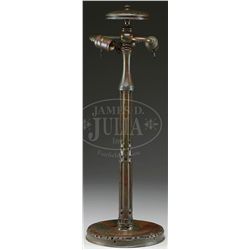 TIFFANY STUDIOS BRONZE LAMP BASE.