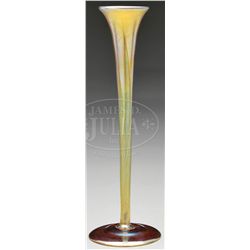 TIFFANY GOLD FAVRILE BUD VASE.