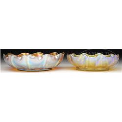 TWO TIFFANY STUDIOS FAVRILE GLASS BOWLS.