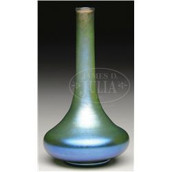 TIFFANY STUDIOS ART GLASS VASE.