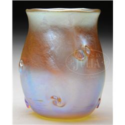 TIFFANY STUDIOS FAVRILE GLASS VASE.