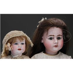 2 GERMAN BISQUE DOLLS.