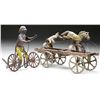 Image 1 : WATROUS CLOWN & HORSE BELL TOY AND ARTICULATED WILKINS MONKEY STICK TOY.