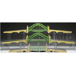 LOT OF 3 LIONEL BRIDGES W/ 2 O/B.