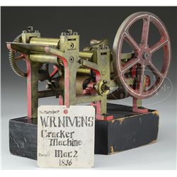 PATENT MODEL CRACKER MACHINE.