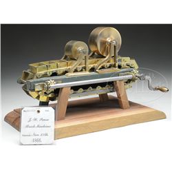 PATENT MODEL BRICK MACHINE.