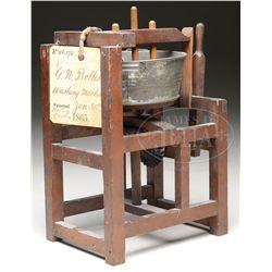 PATENT MODEL WASHING MACHINE.