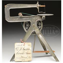 PATENT MODEL SCROLL SAW.