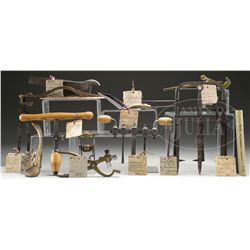 LOT OF 13 PATENT MODELS FOR TOOLS.
