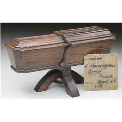 PATENT MODEL BURIAL CASKET.
