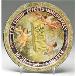 CAPUDINE PATENT MEDICINE TIN TRAY.