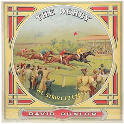 "THE DERBY" TOBACCO LABEL.