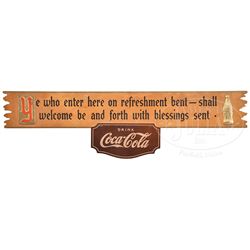 COCA-COLA WOOD KAY DISPLAY.
