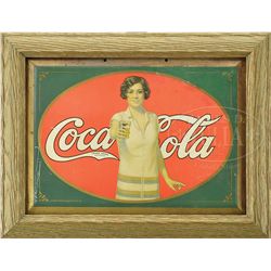 COCA-COLA 1927 TIN SIGN.