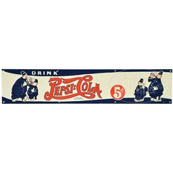 PEPSI-COLA TIN SIGN.