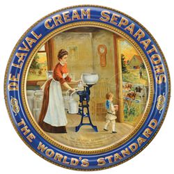 DE LAVAL CREAM SEPARATORS TIN SIGN.