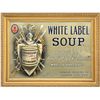 Image 1 : WHITE LABEL SOUP TIN SIGN.