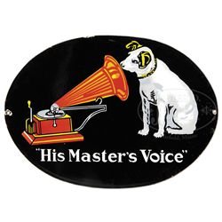 RCA VICTOR PORCELAIN SIGN.
