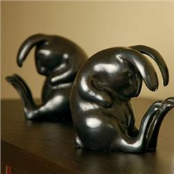 RABBIT BOOKENDS